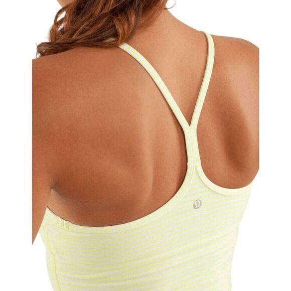 LULULEMON ATHLETICA Power Y Tank 'Luon Light Size 6 - Picture 3 of 5